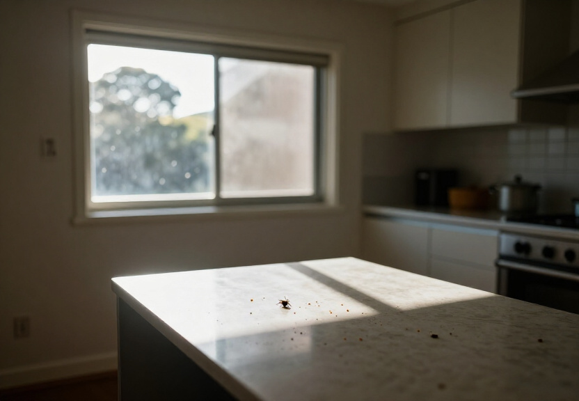 Rodent droppings and damage in a Dover Heights roof space before treatment